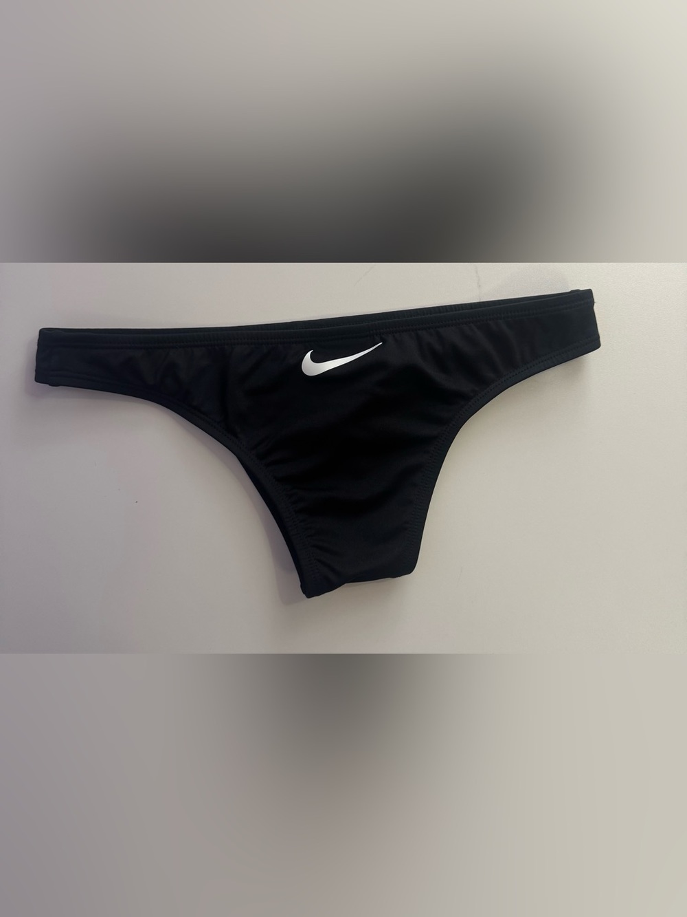 Nike Black Women's Bikini Bottom with White Swoosh